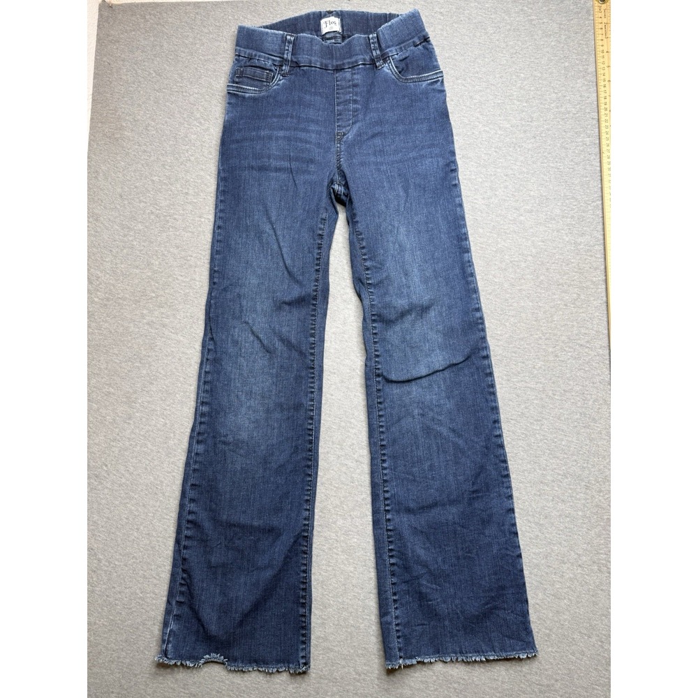 Bevy Flog Straight Leg Jeans Medium Wash Denim Pull On Size 26